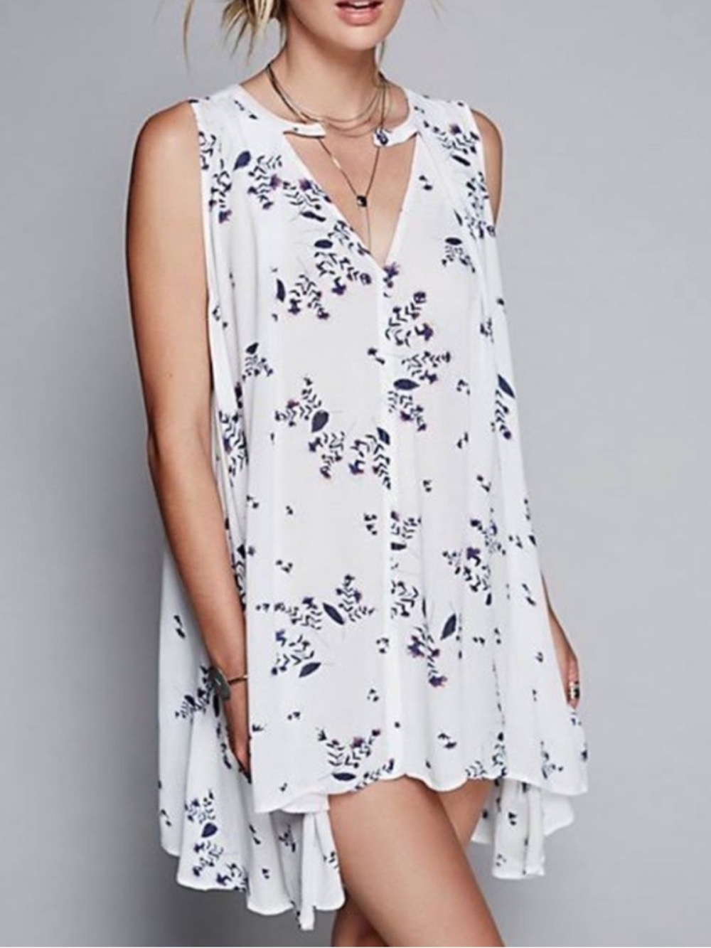 Free People tank mini swing dress
